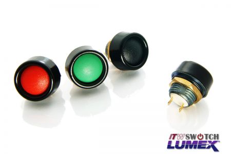 Interruptores de botão de metal de 12 mm